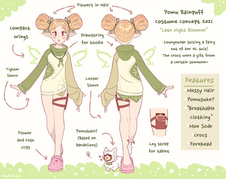 Pomu Rainpuff Costume Design