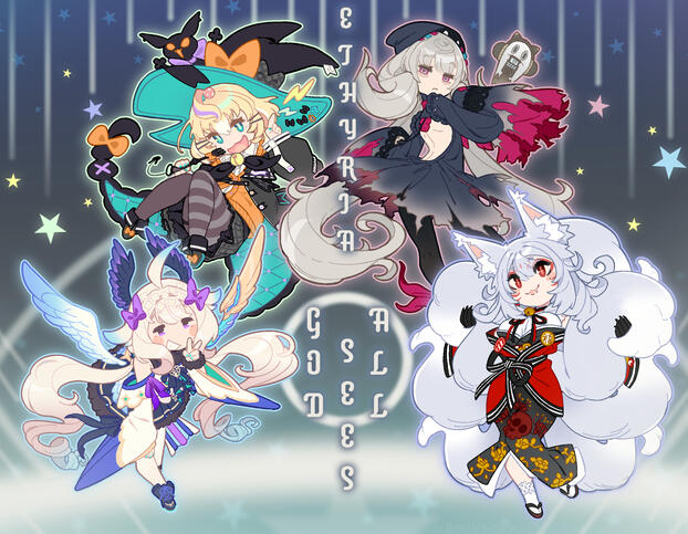 Ethyria (Nina Kosaka, Remiu Endou, Enna Alouette, Mille Parfait)